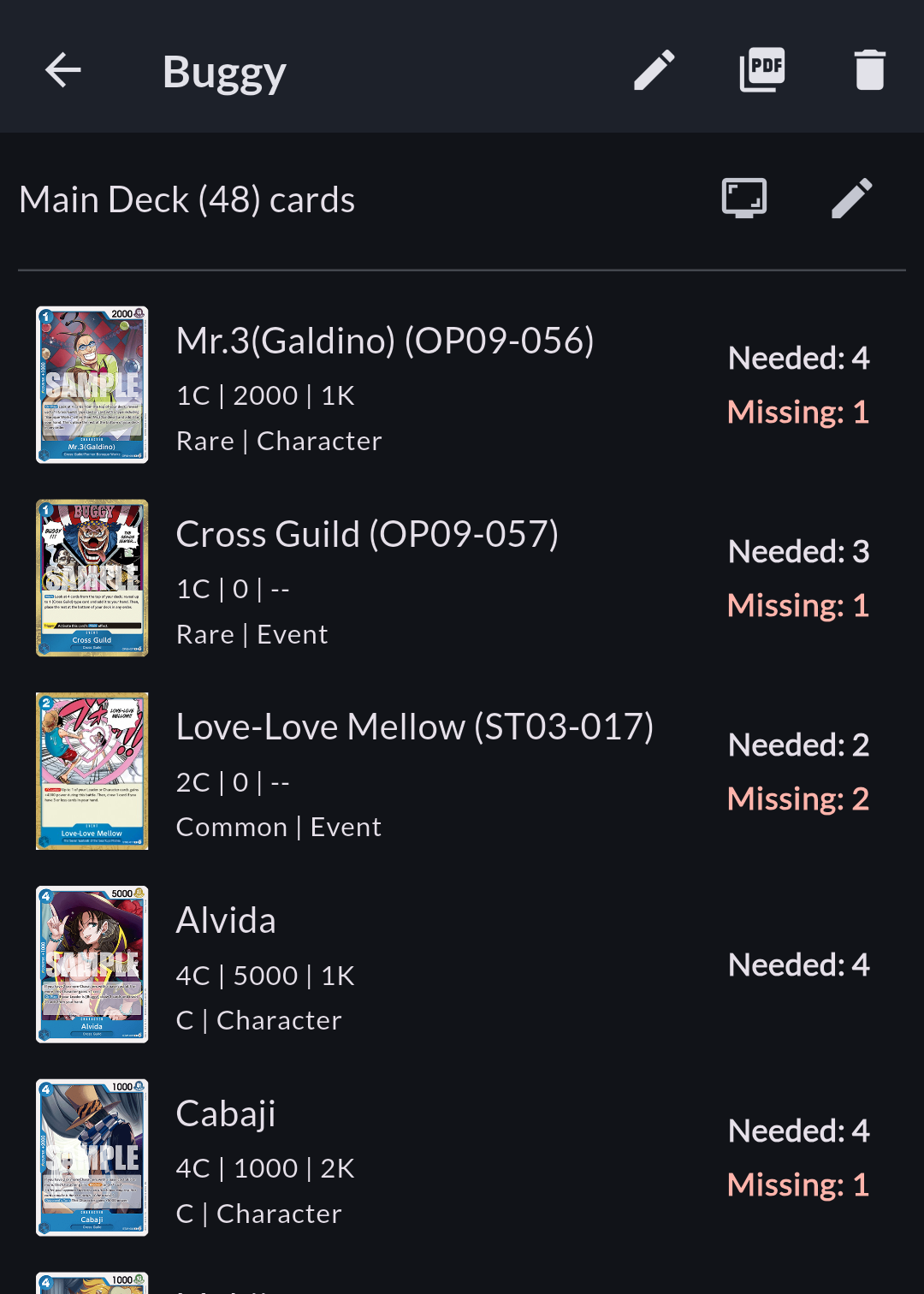 2. Instant Collection Analysis